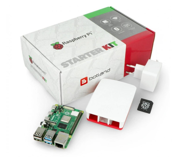 Raspberry Pi Zestaw 4B WiFi 4GB RAM, 32GB, oficjalne akcesoria RPI-14751 5903351242554 - 635150 - zdjęcie